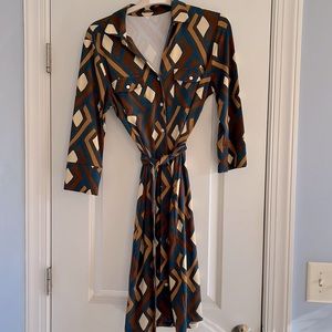 J McLaughlin size Large button down shirt style dress